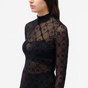 Marine Serre Moonogram Mesh Top